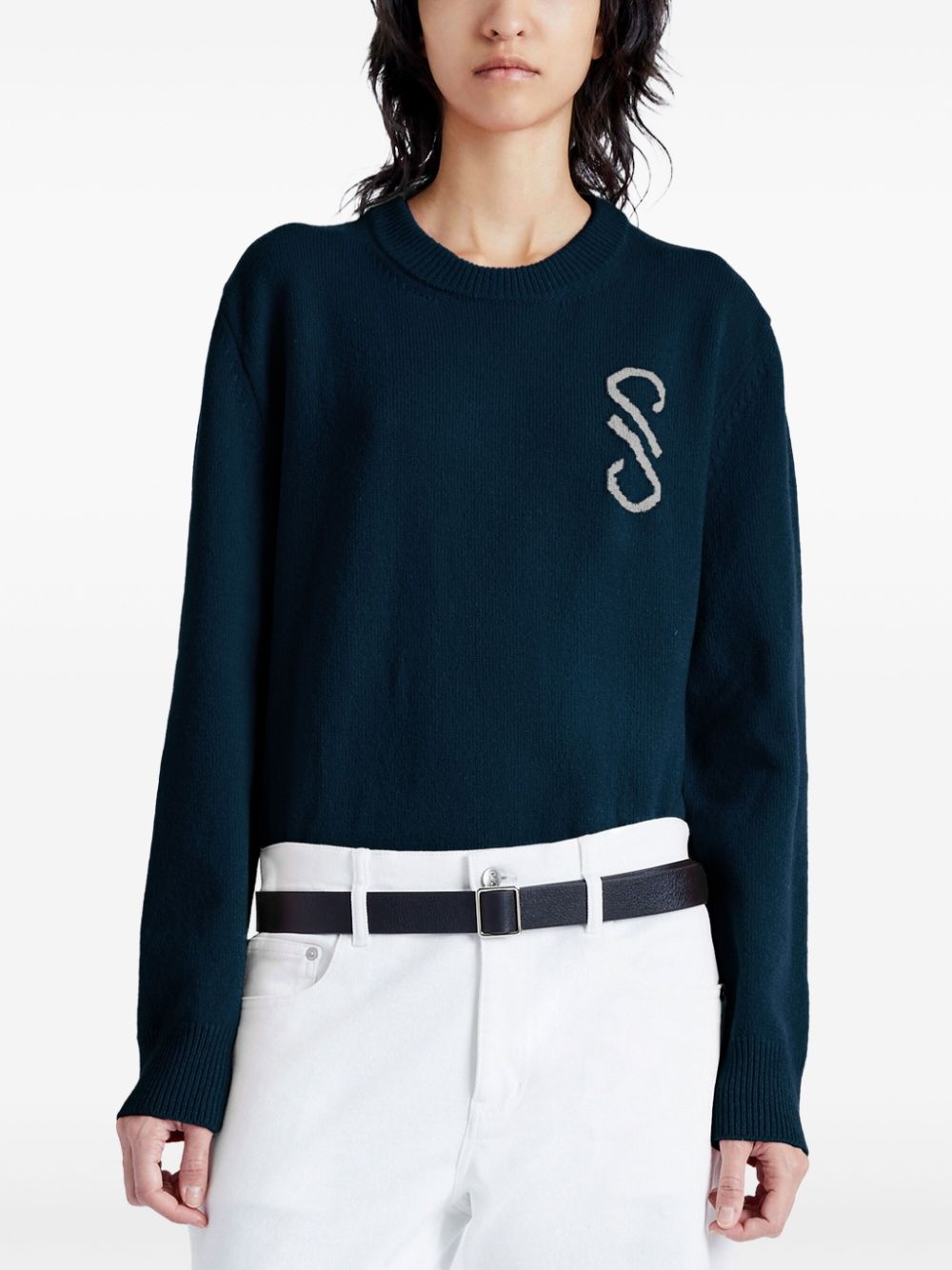 Harrison monogram-jacquard jumper - 6