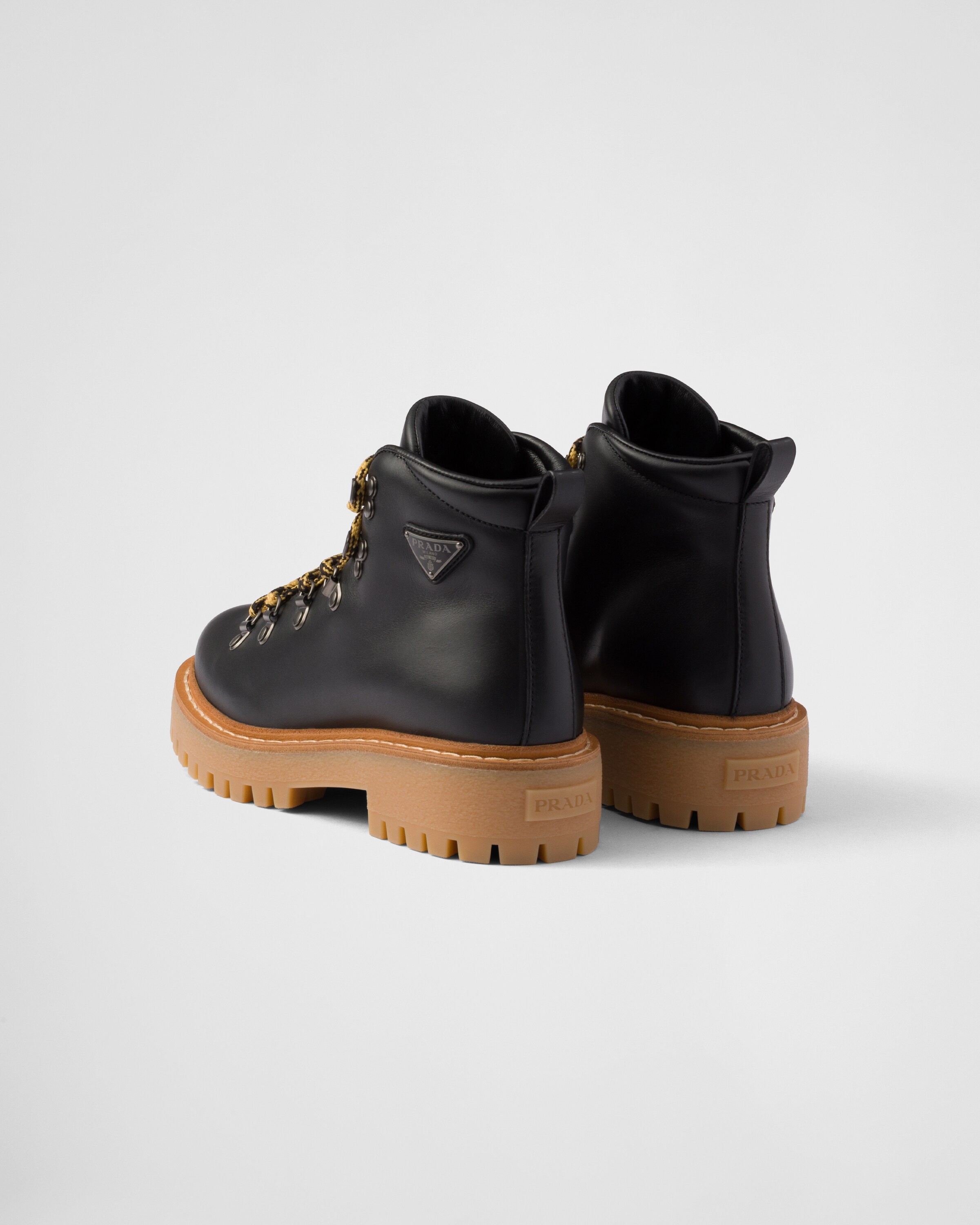 Leather laced booties - 5