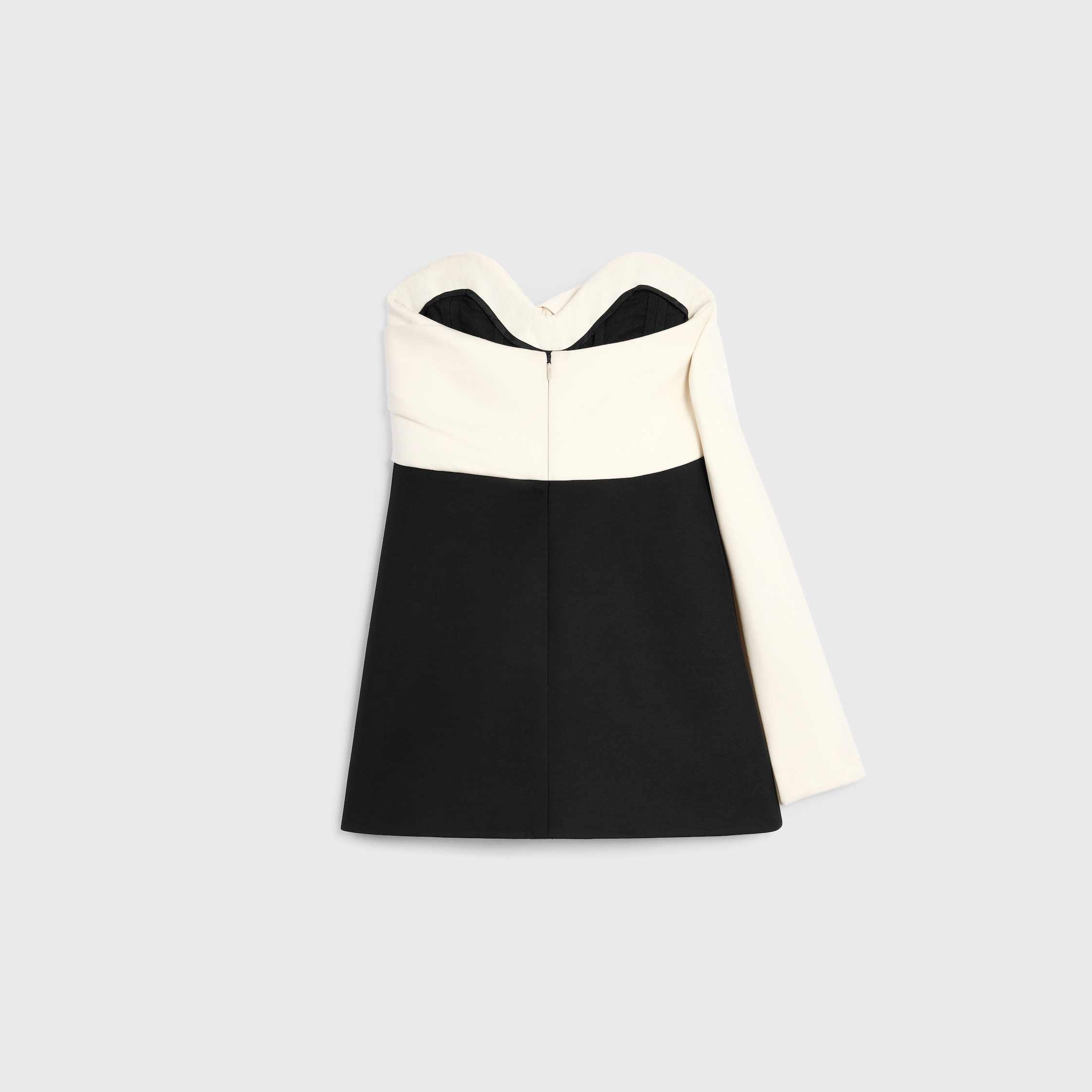 mini dress IN wool and silk cady - 3