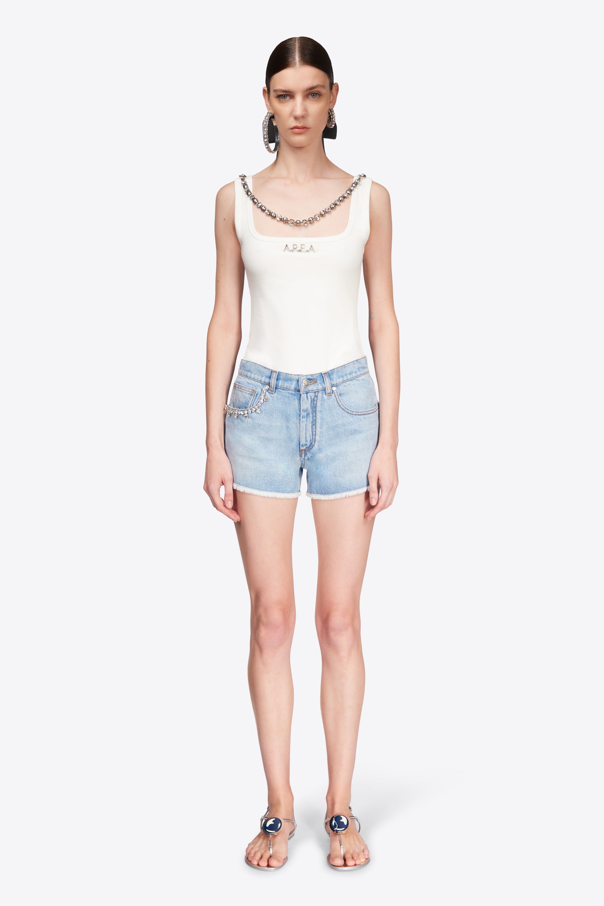 CRYSTAL POCKET JEAN SHORT - 4