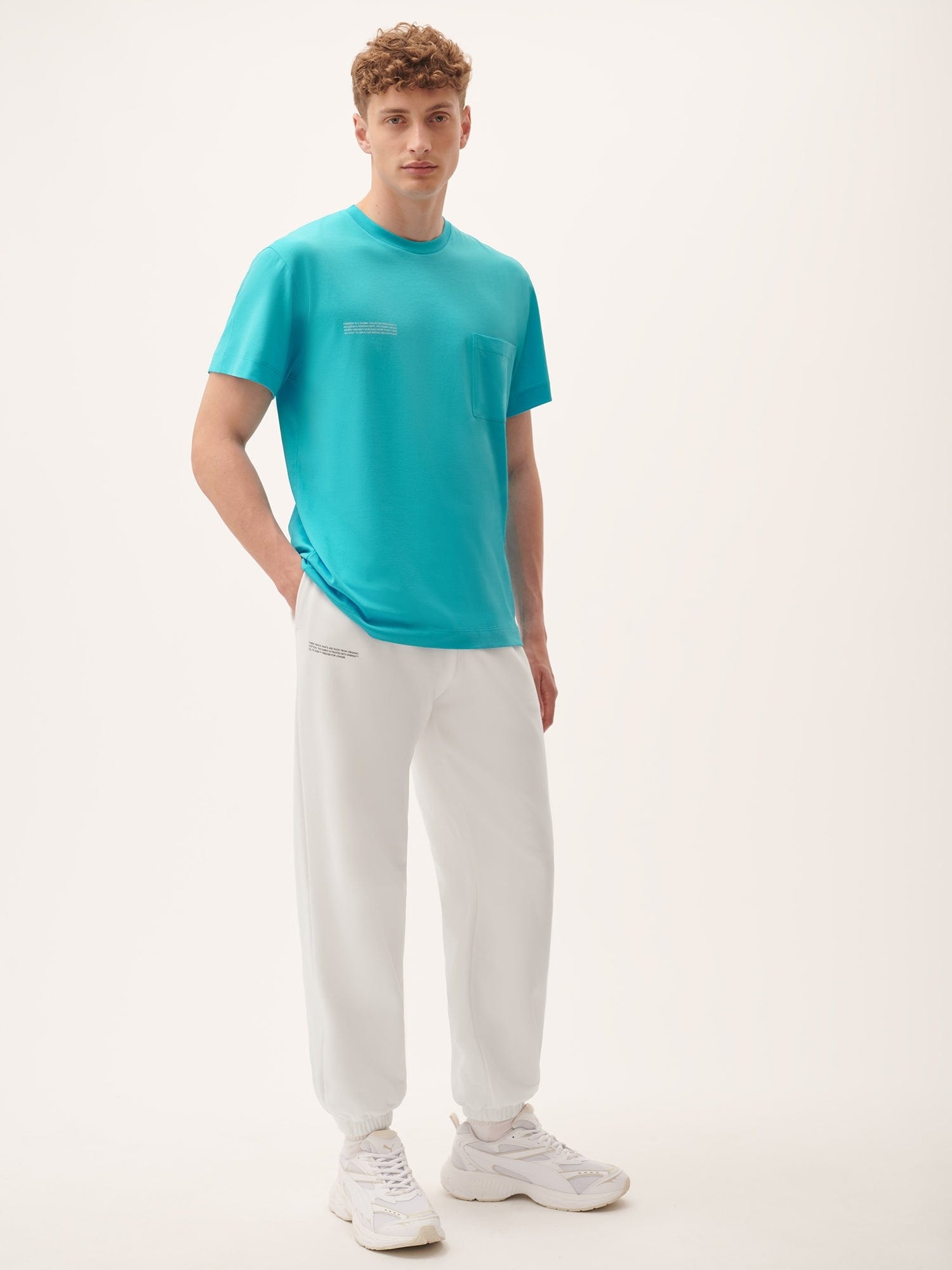 Mens 365 Lightweight Pocket T-Shirt - Ocean Turquoise - 4