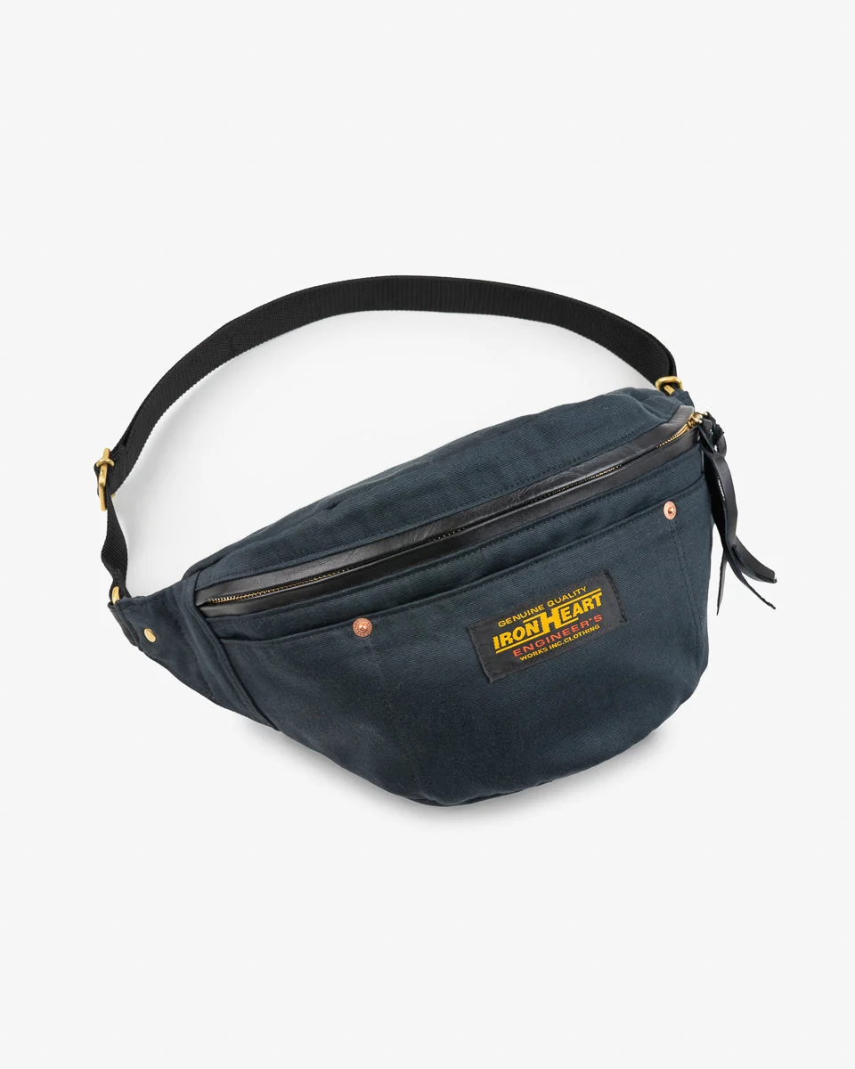 IHE-53-NAV 12OZ WHIPCORD WAIST BAG - NAVY - 1