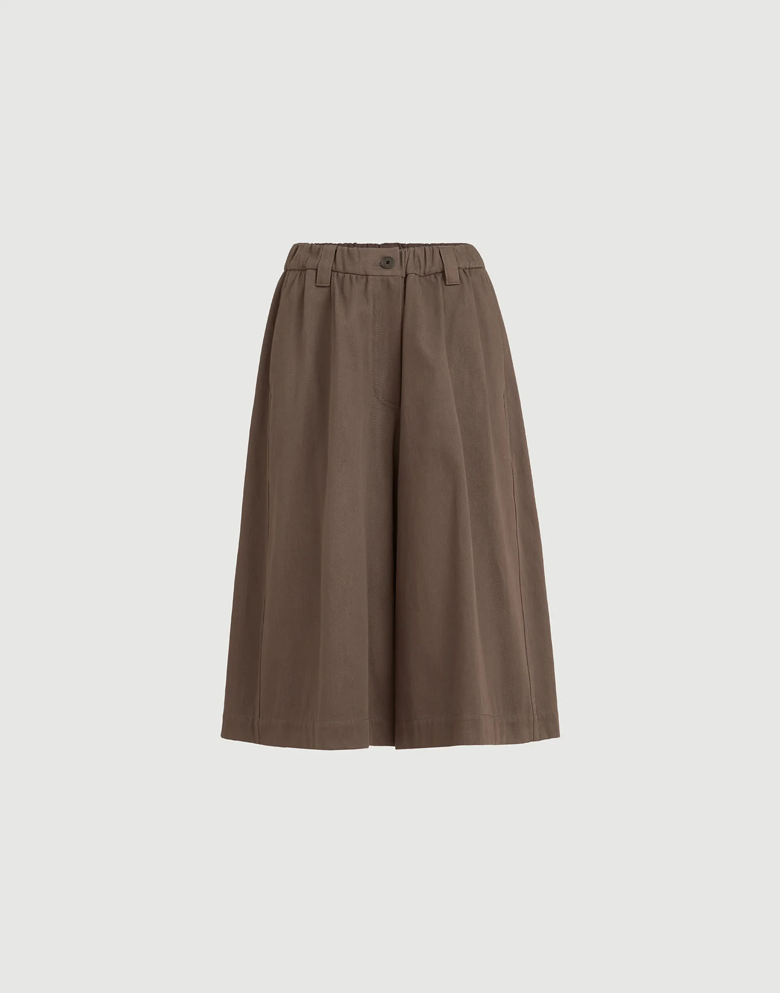 Couture cotton gabardine long Bermuda shorts with monili - 1