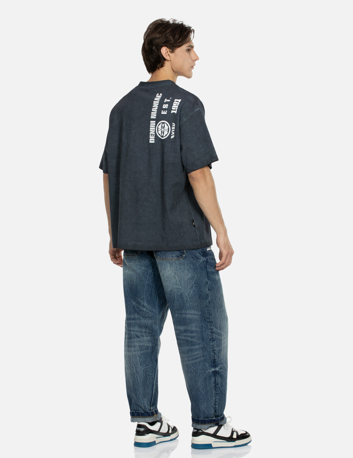 GODHEAD EMBROIDERY AND KAMON PRINT LOOSE FIT T-SHIRT - 3