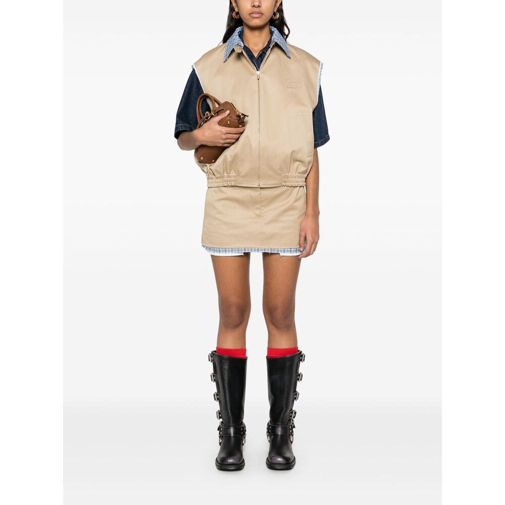 Miu Miu Neutrals Skirts - Straight Skirts Women - 4