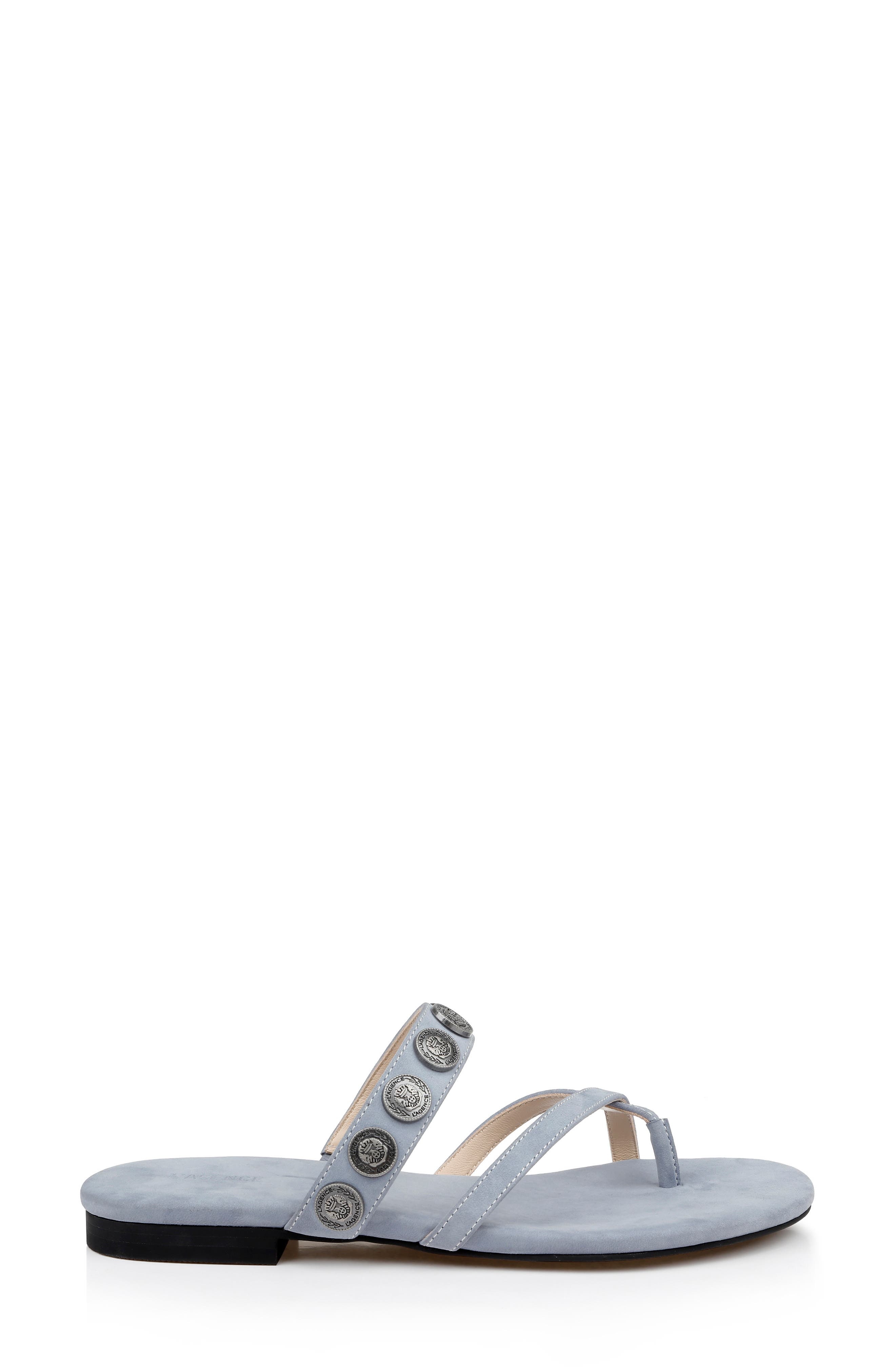 L'AGENCE Hanna Strappy Sandal in Rainblue at Nordstrom - 3