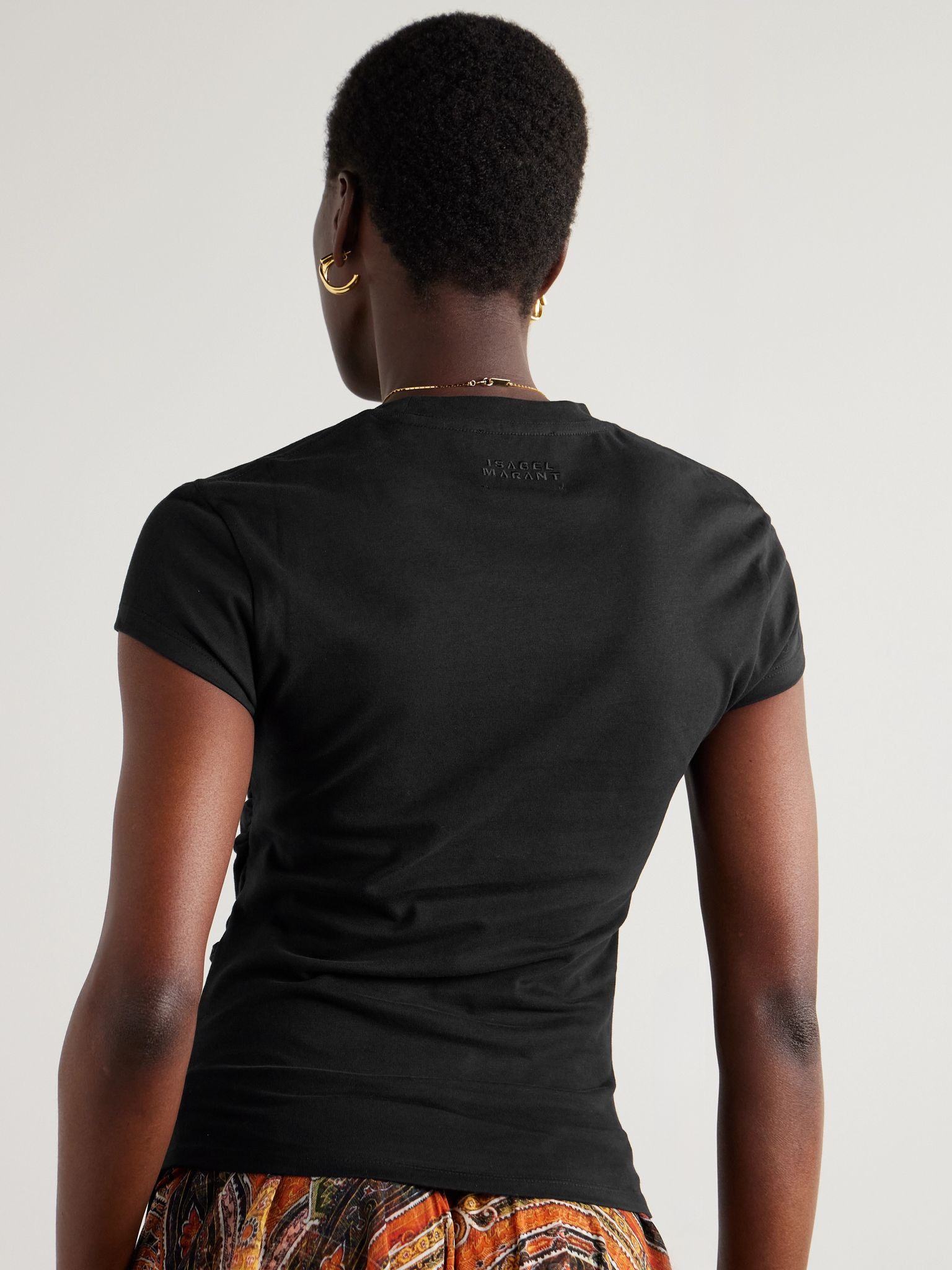 Maelie cotton-jersey T-shirt Black - 4