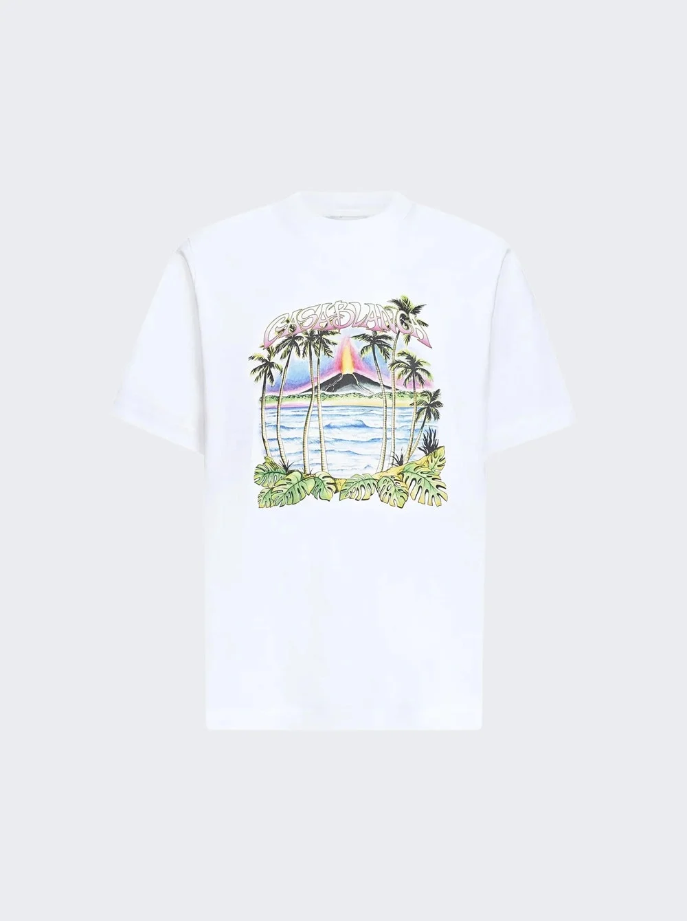 Volcano Printed Classic Tee White - 1