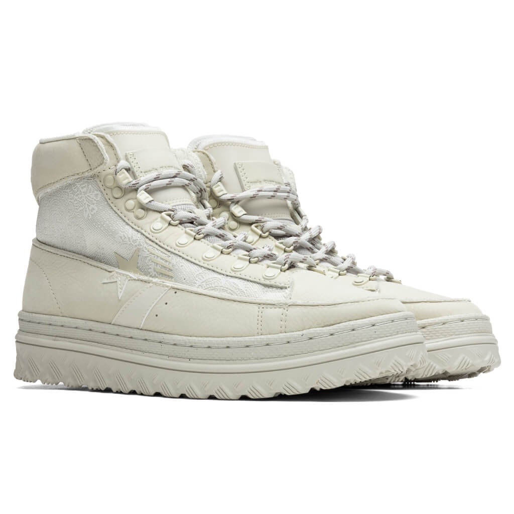 CONVERSE X PARIA FARZANEH PRO LEATHER X2 MID - ICICLE/GREEN HAZE - 2