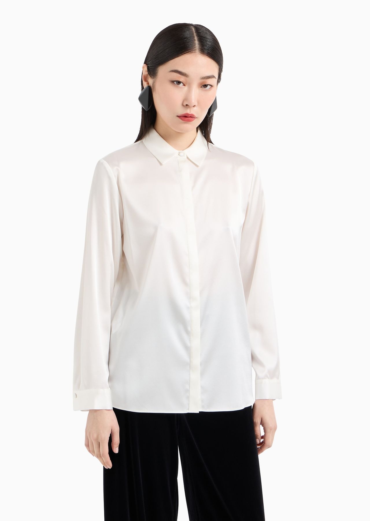 Silk satin shirt - 2