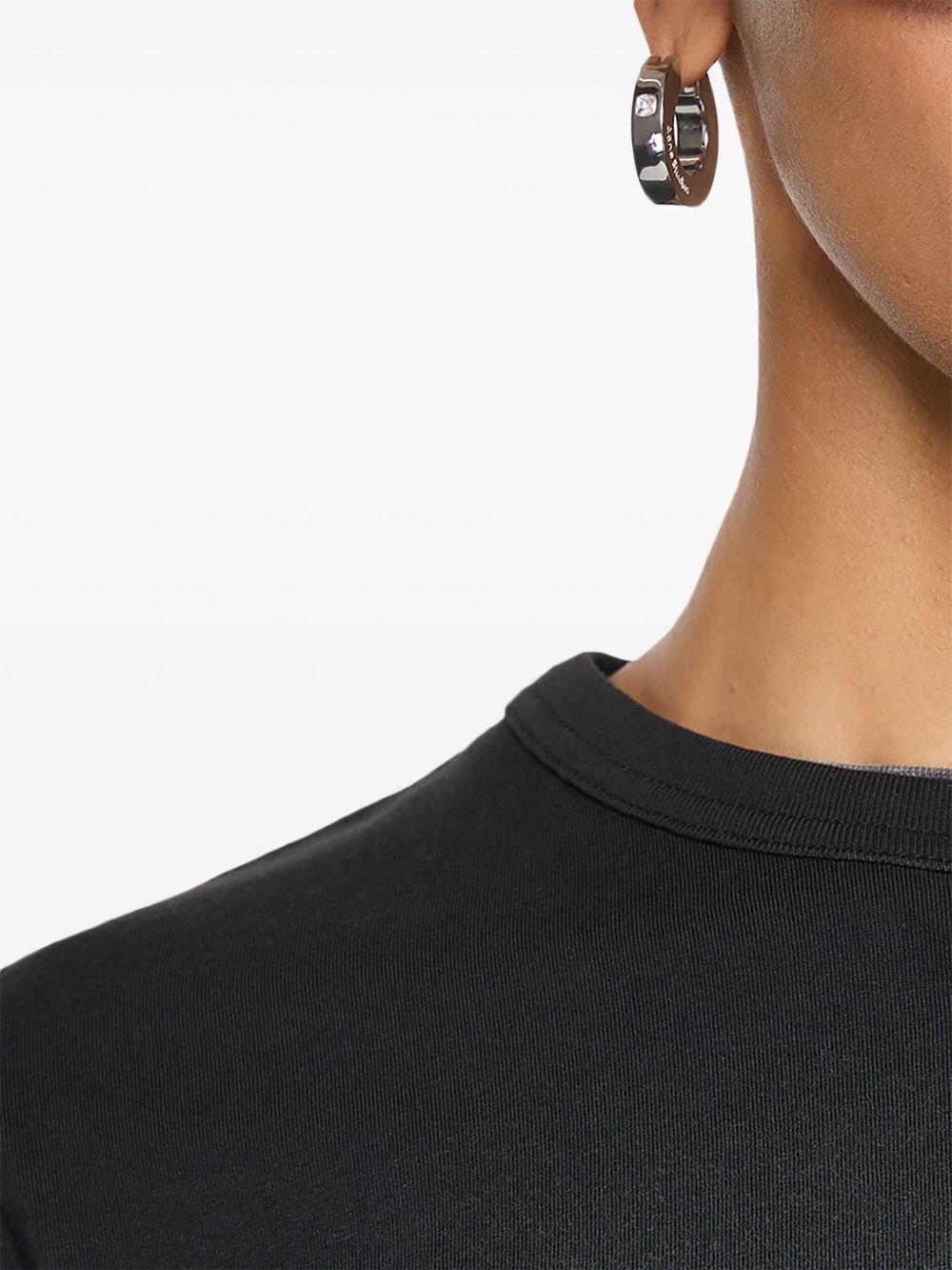 Crystal hoop earrings - 3