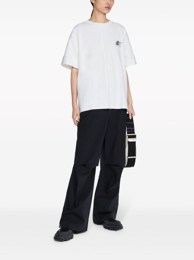 Dion Lee logo-print cotton T-shirt outlook