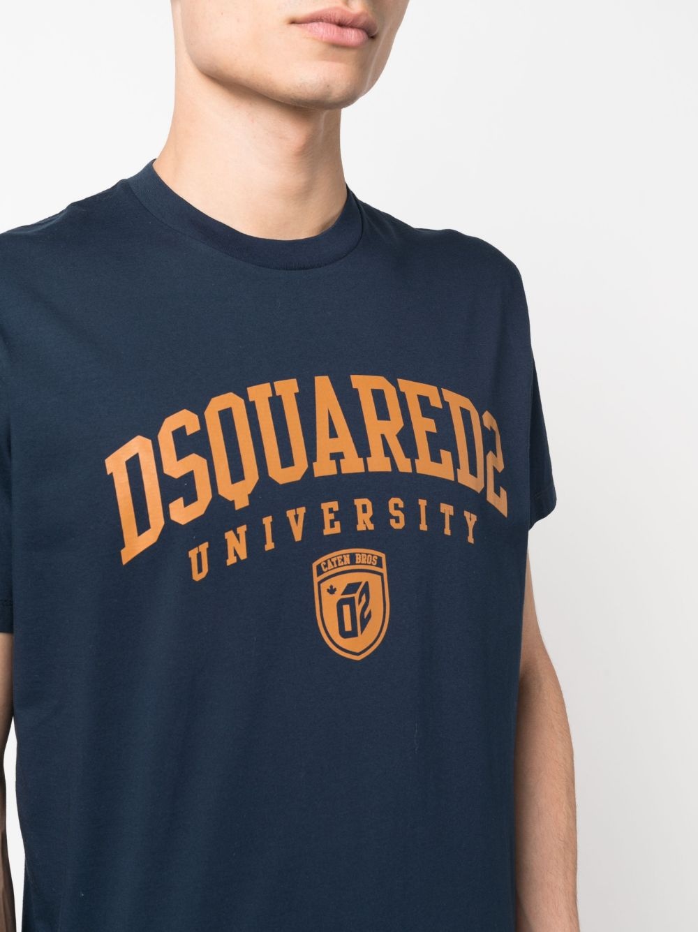 logo-print cotton T-shirt - 5