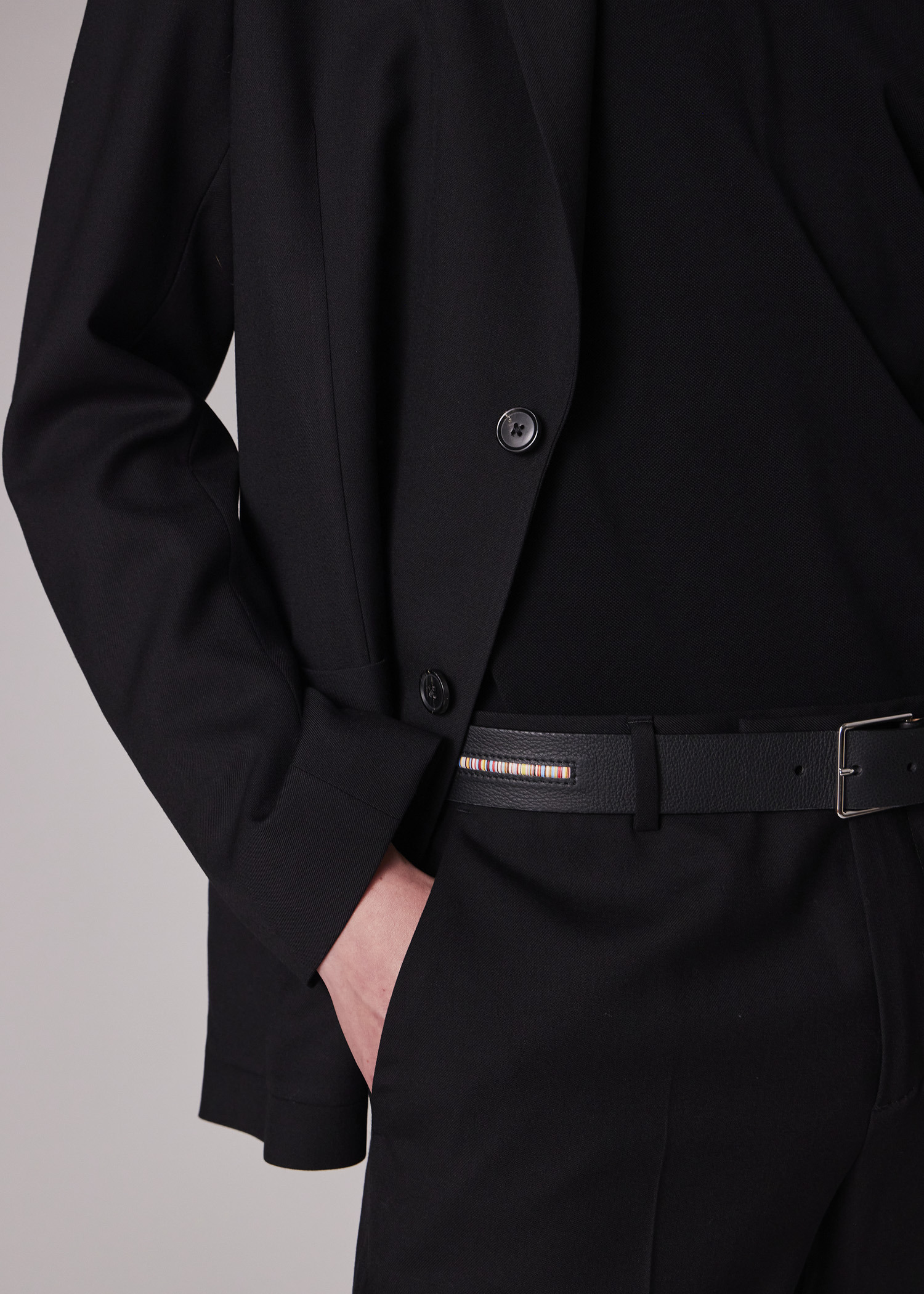 A Suit To Travel In - Black Wool Unlined Blazer - 6
