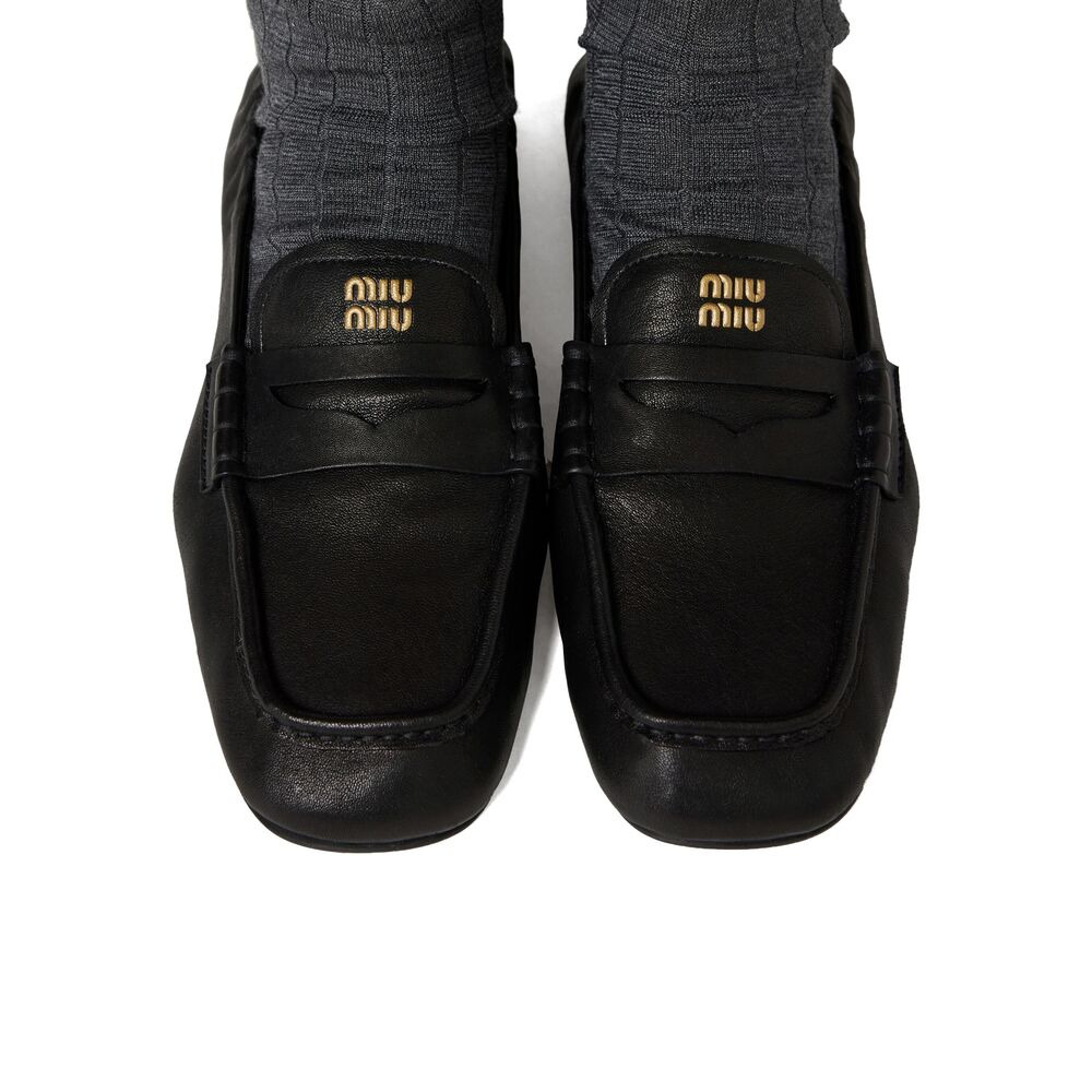 Miu Miu Black Loafers Women - 3