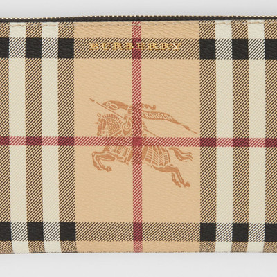 Burberry Haymarket Check E-canvas Ziparound Wallet outlook