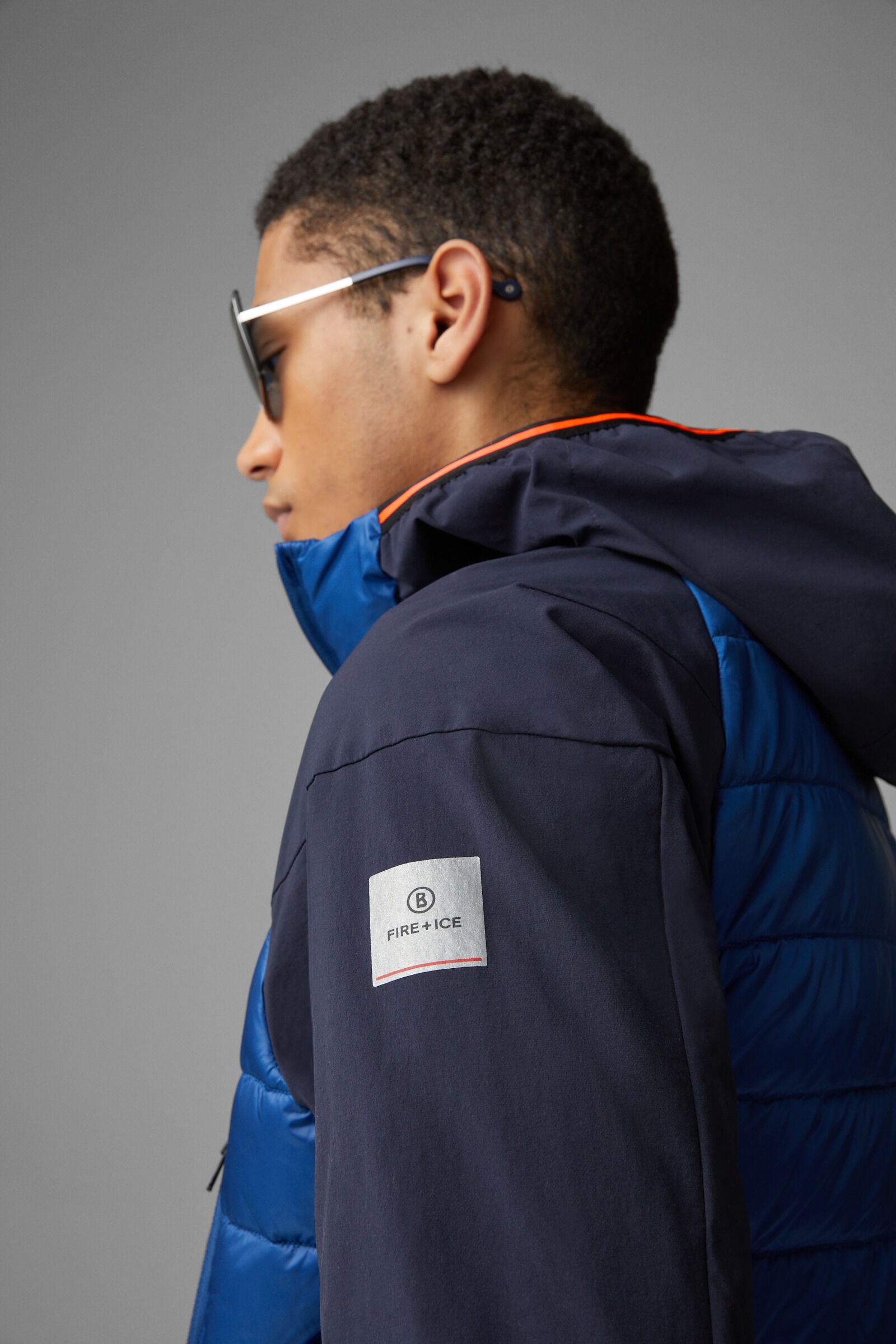 Kegan Hybrid jacket in Blue/Dark blue - 6