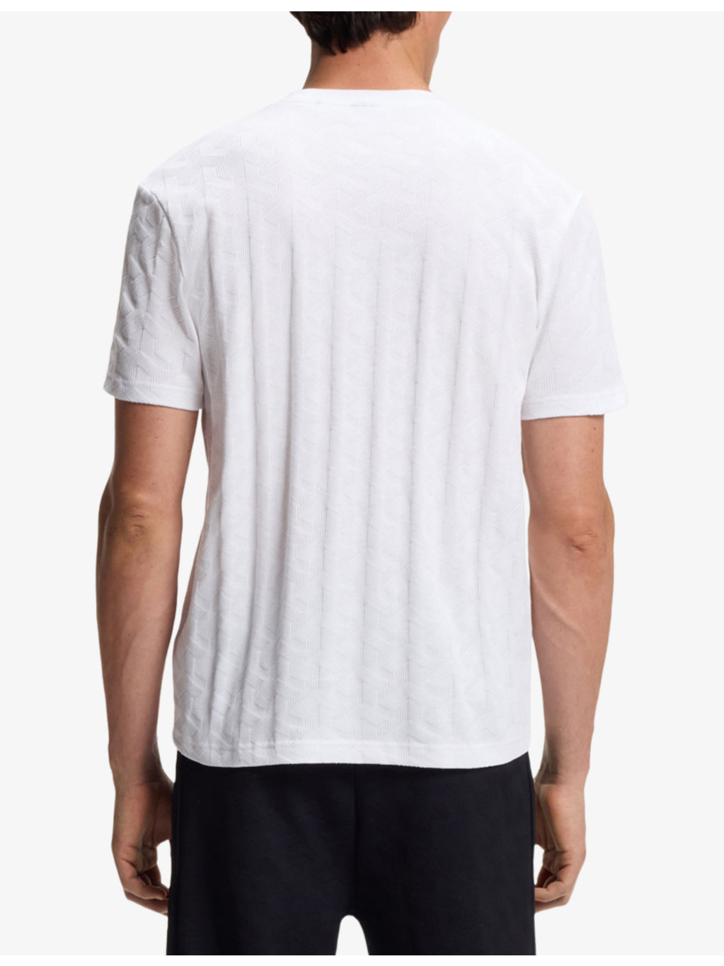 Jacquard-Pattern Relaxed-Fit Cotton-Jersey T-Shirt - 4