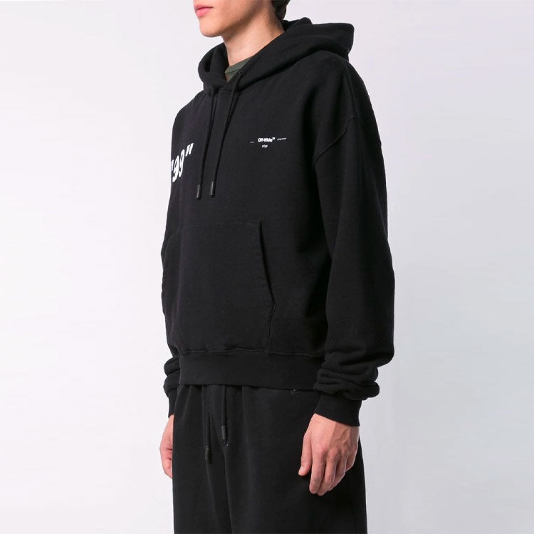 Men's Off-White Back Printing Loose Black OMBB037R19B970011088 - 4