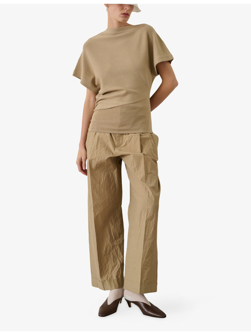 soeur Dalina Short-Sleeved Cotton-Blend Jumper outlook