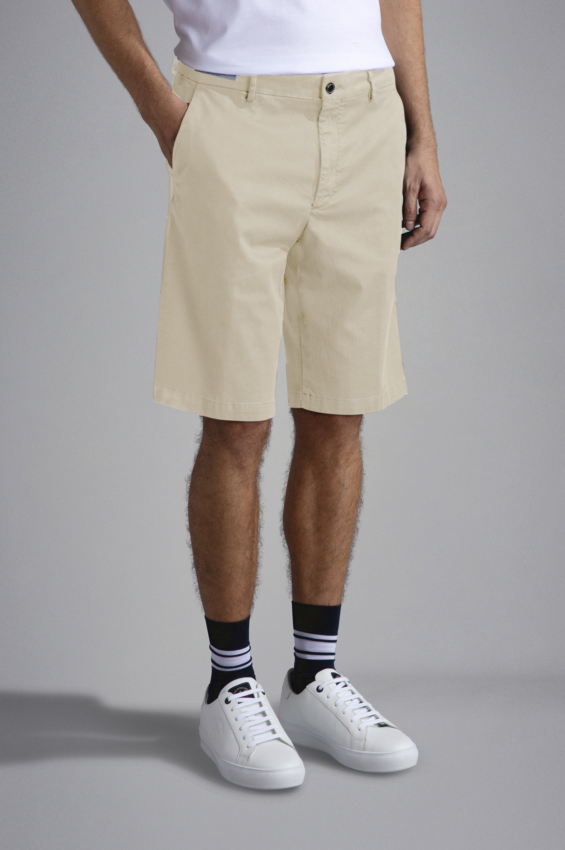 COTTON STRETCH BERMUDA SHORTS - 6