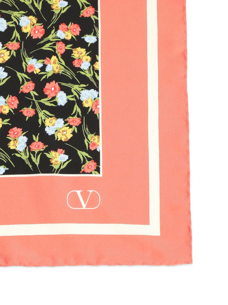 Valentino floral-print scarf outlook