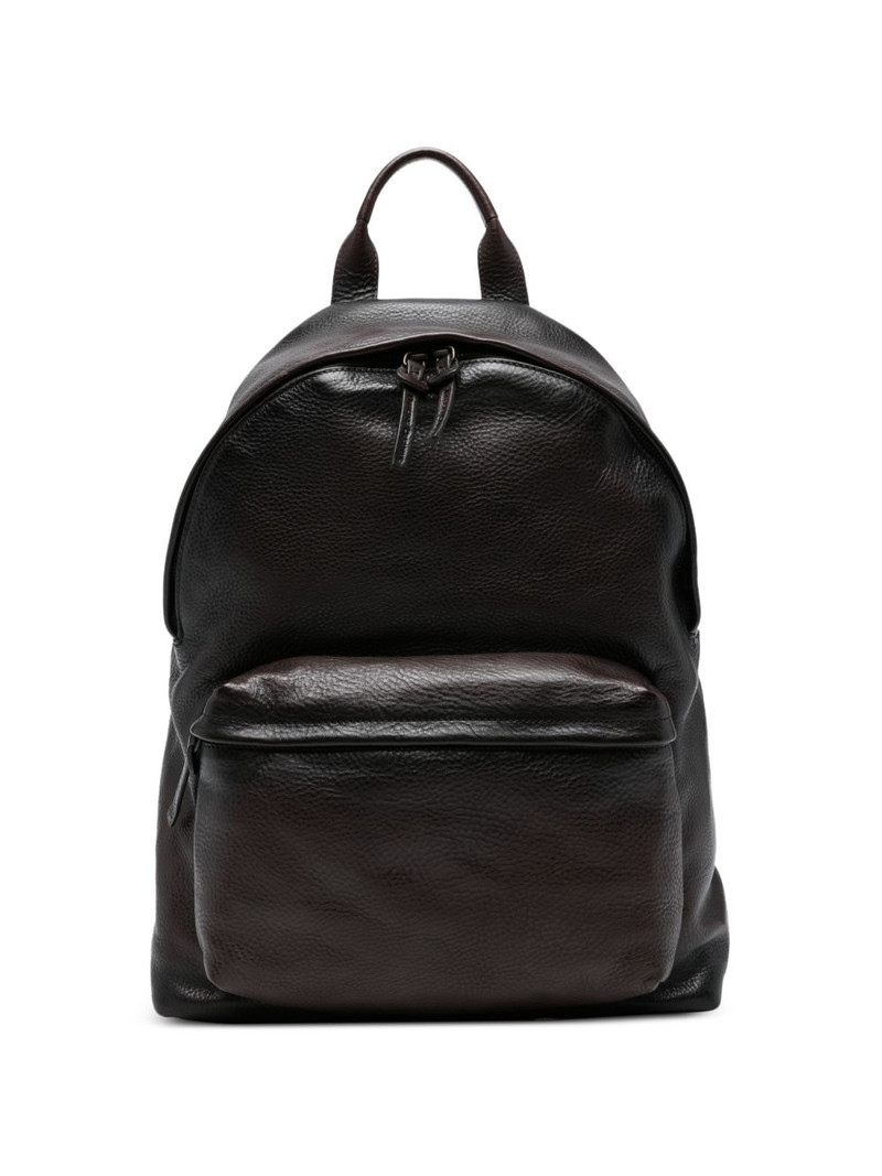 OC Pack 001 front-pocket leather backpack 1