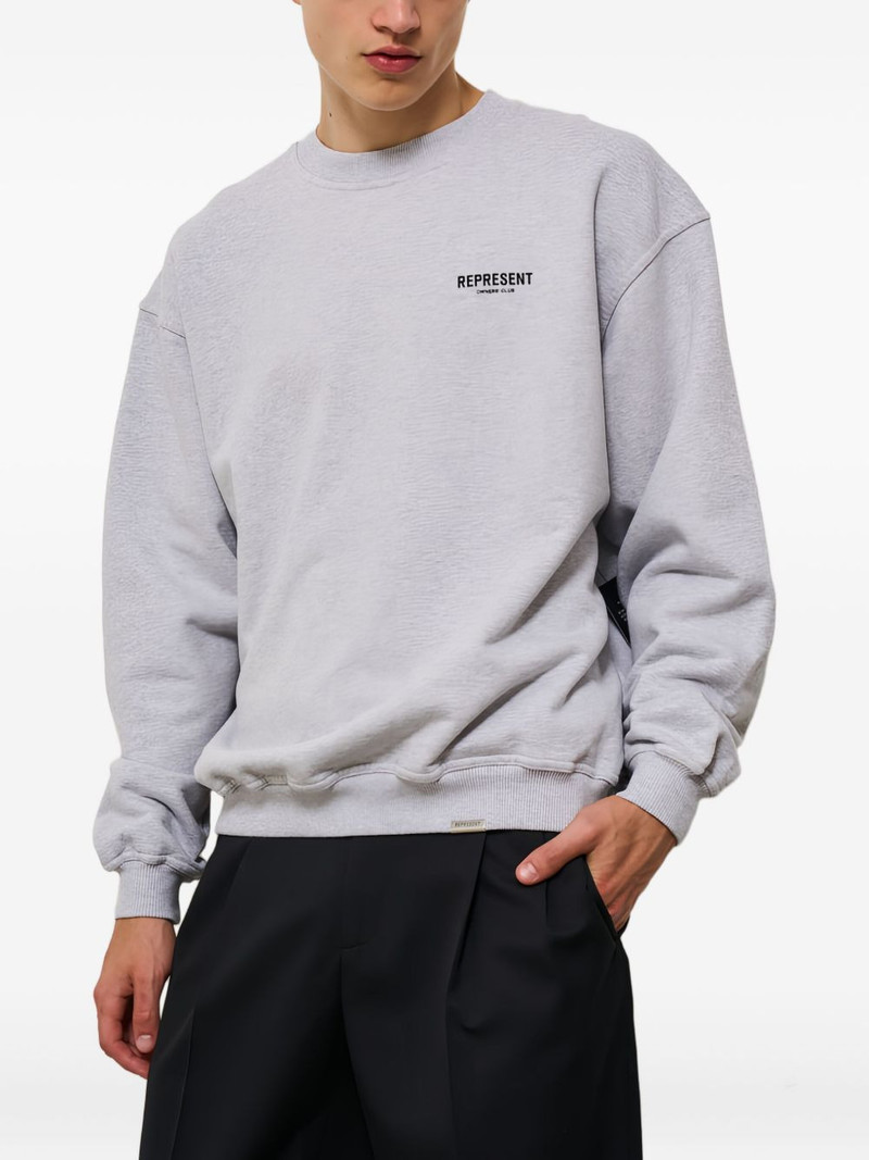 REPRESENT logo long-sleeved sweatshirt outlook