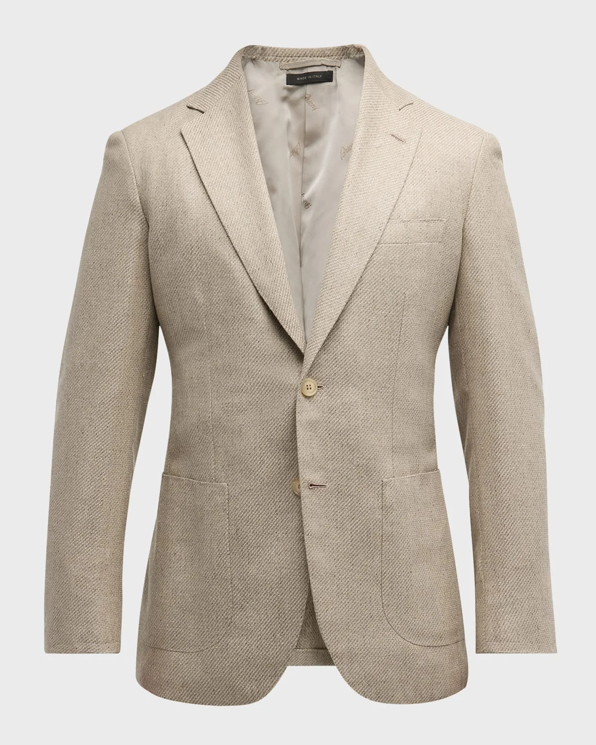 Men's Melange Twill Blazer - 1