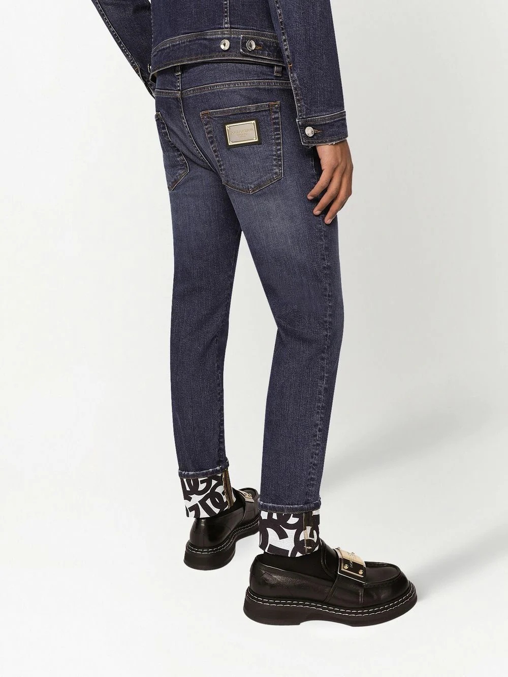 low-rise skinny ankle jeans - 4