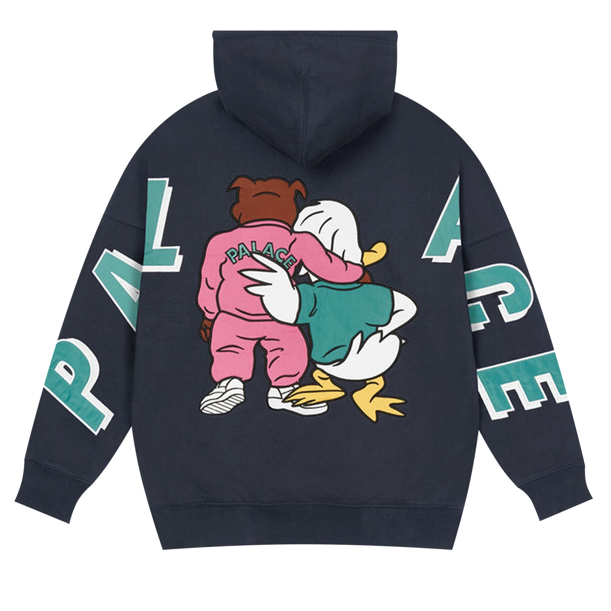 Palace Dog And Duck Drop Shoulder Hood 'Navy' - 2