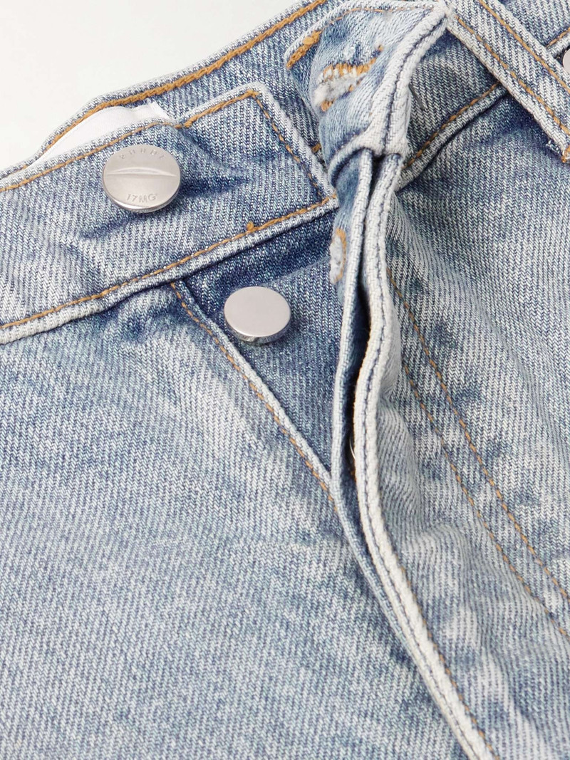 + Lamborghini Straight-Leg Printed Distressed Jeans 3