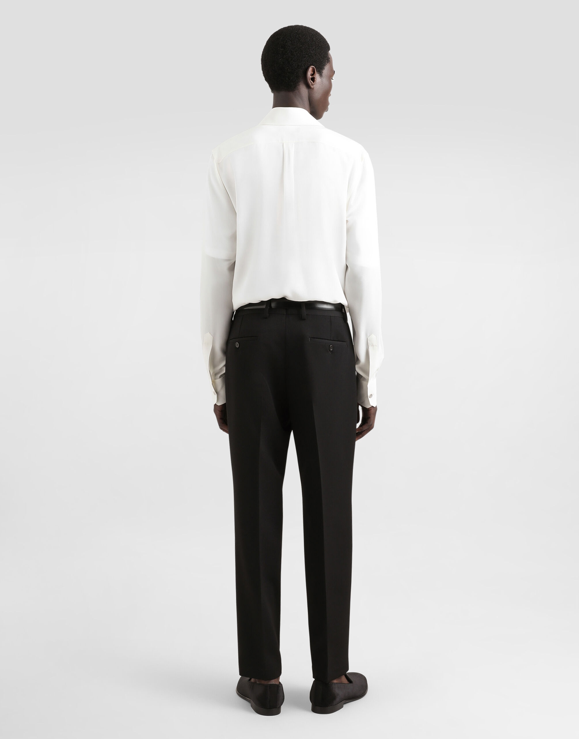 Wool pants with double darts - 3