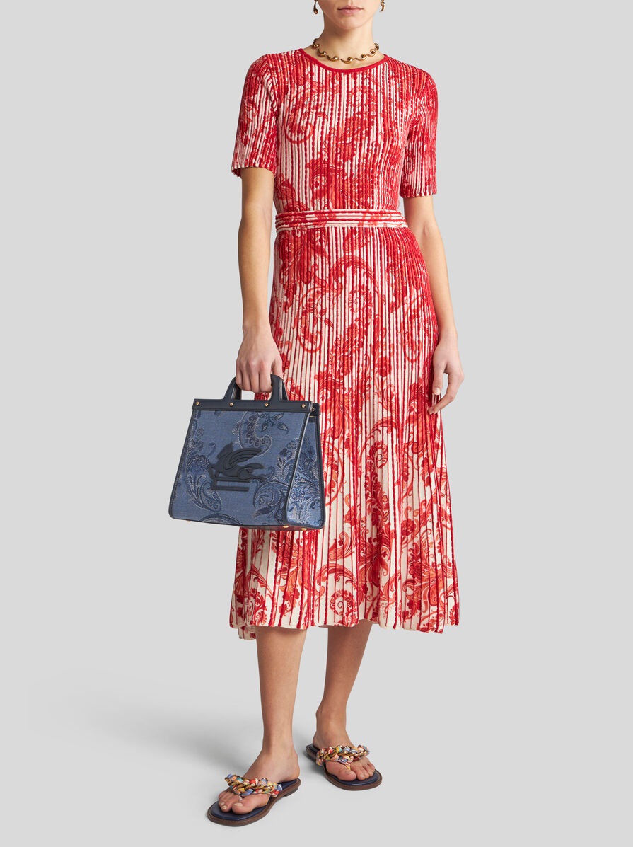 PRINTED KNIT MIDI SKIRT - 2