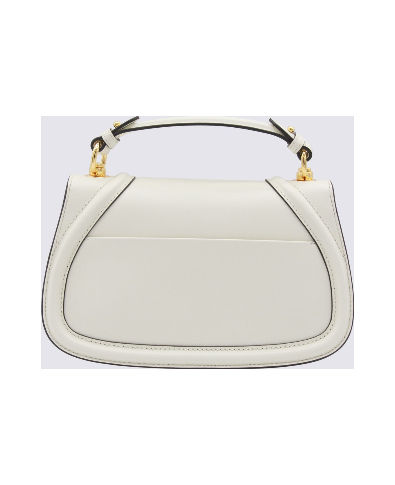 White Leather Blondie Medium Shoulder Bag - 3
