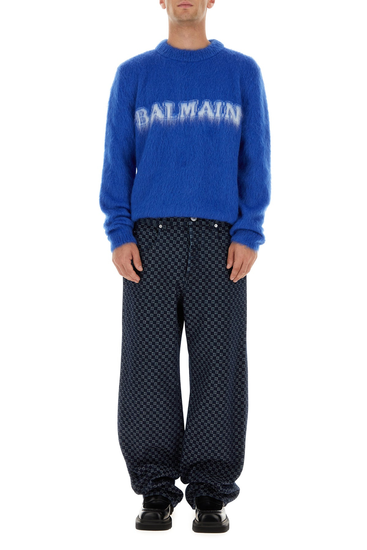 Electric blue wool blend sweater - 6