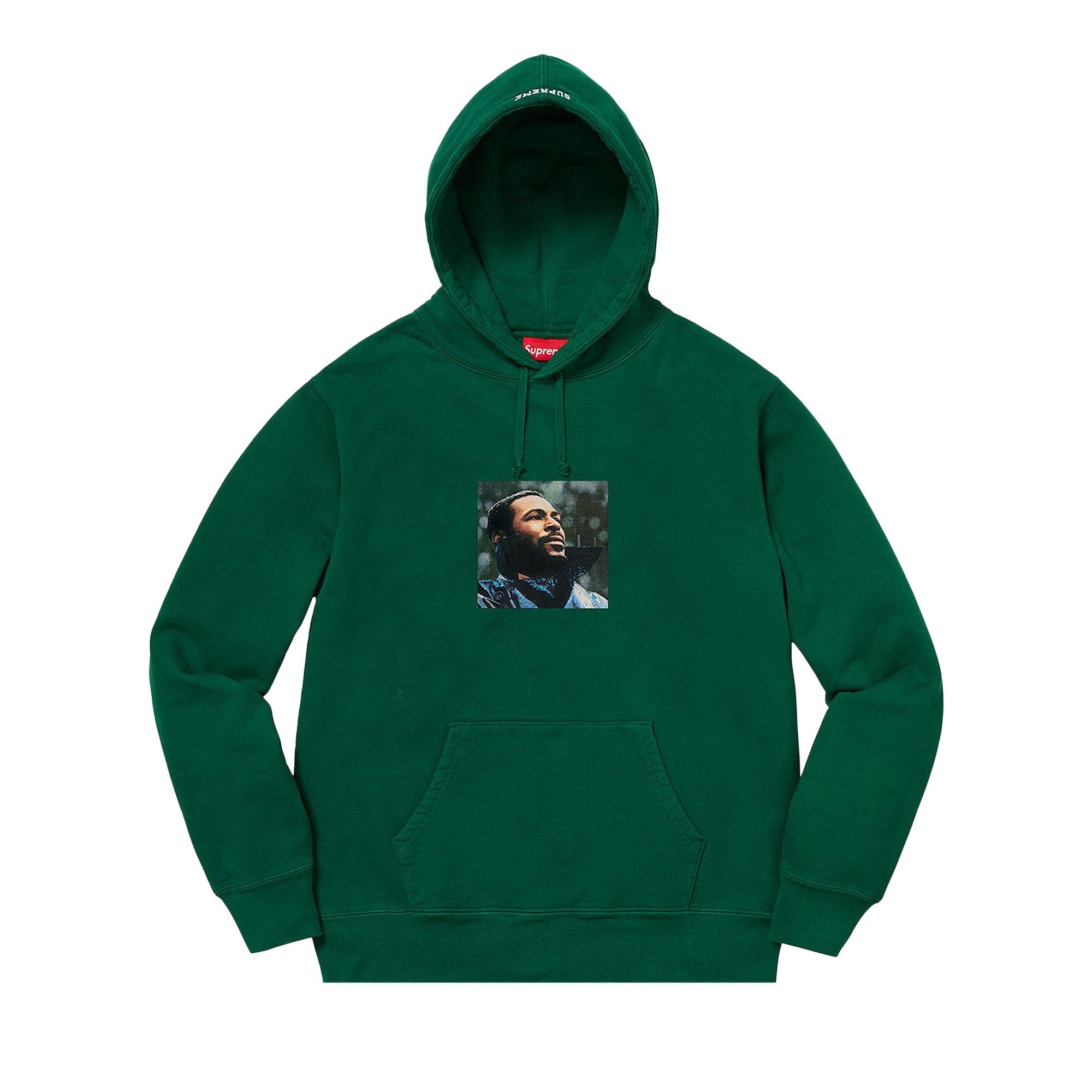 Supreme Marvin Gaye Hooded Sweatshirt 'Dark Green' - 1