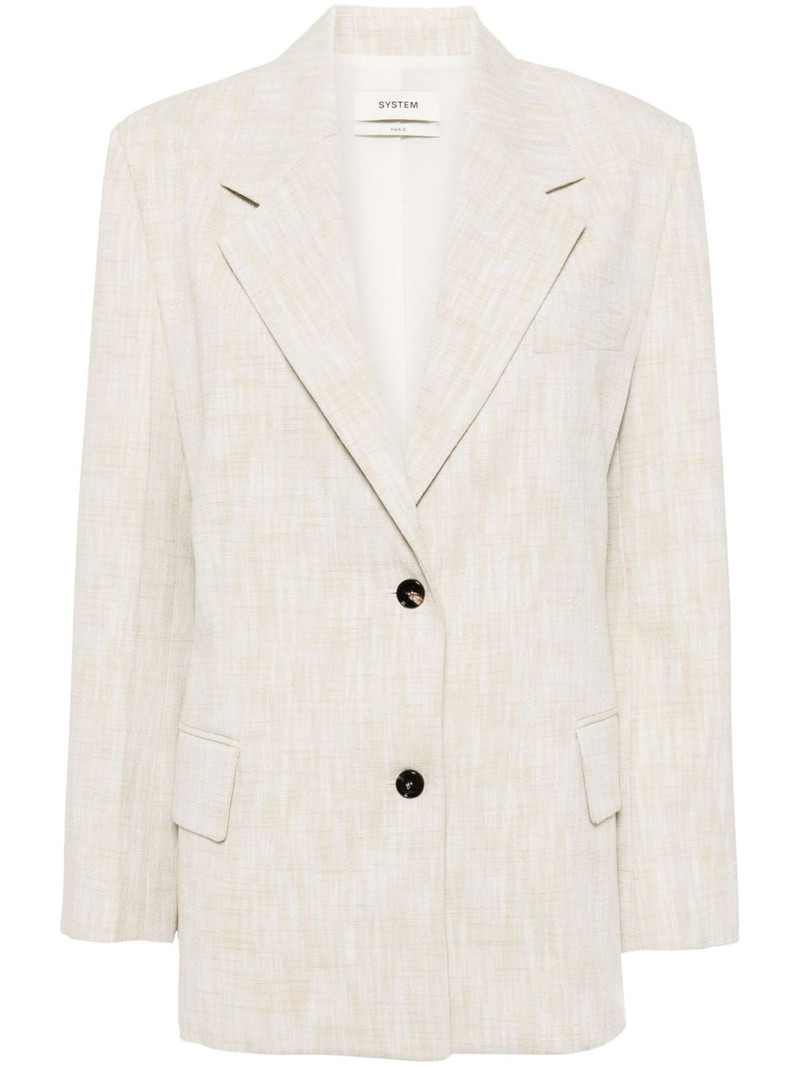 slim-fit single-breasted blazer 1