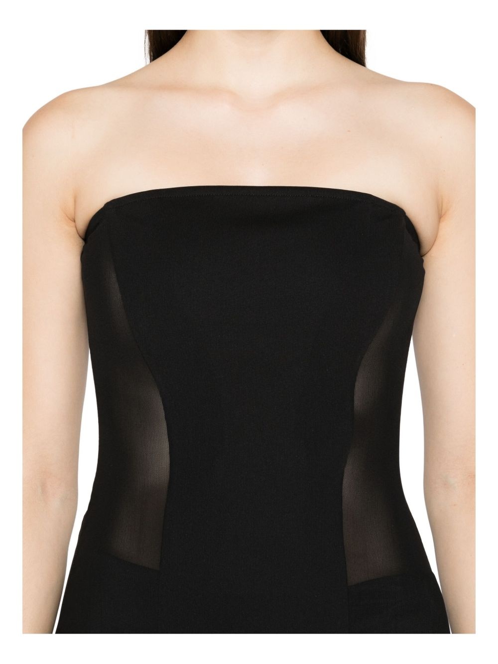 strapless mesh corset - 5