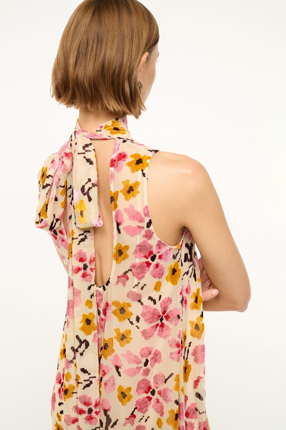 STAUD ALBEE DRESS BLOSSOM FLORAL TAPESTRY - 3