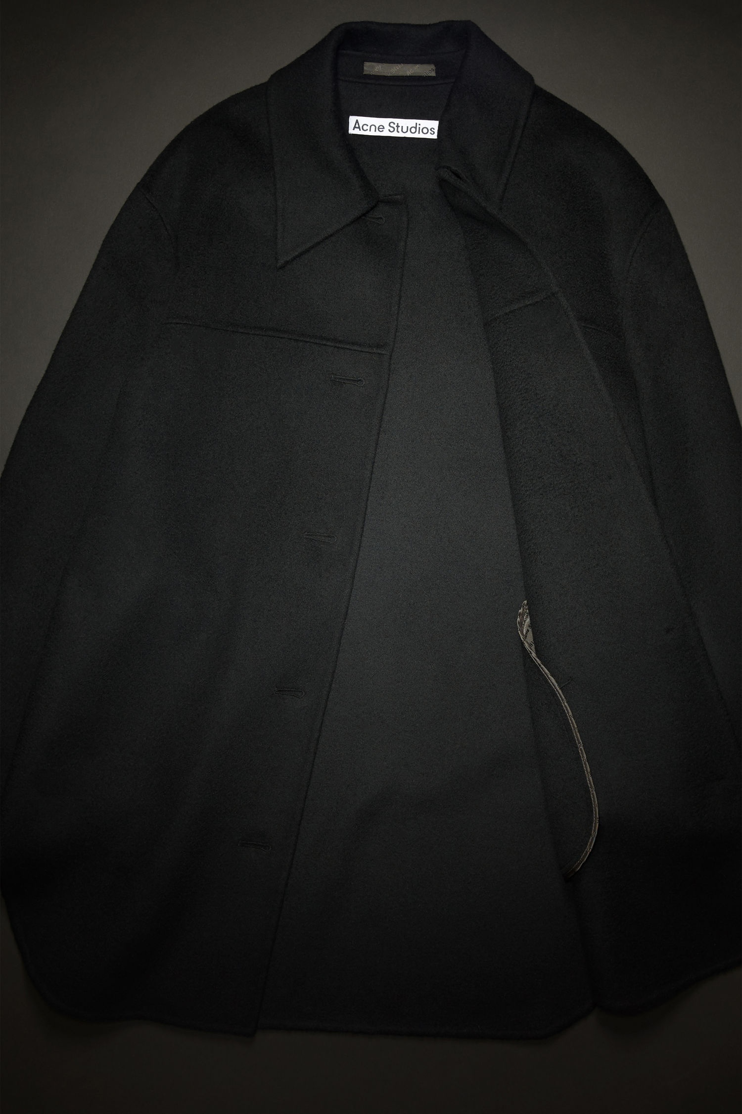 Wool overshirt black - 5