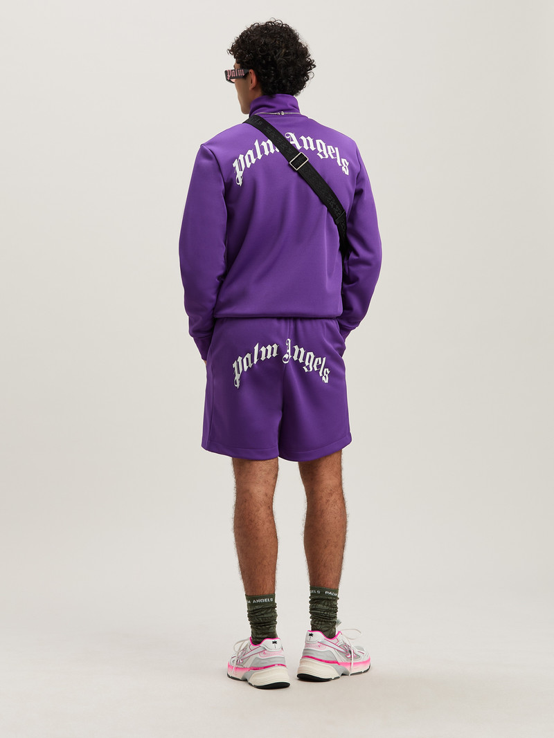 Palm Angels Curved Logo Track shorts outlook
