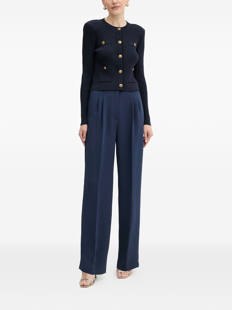 GUESS USA ribbed button-embellished cardigan outlook