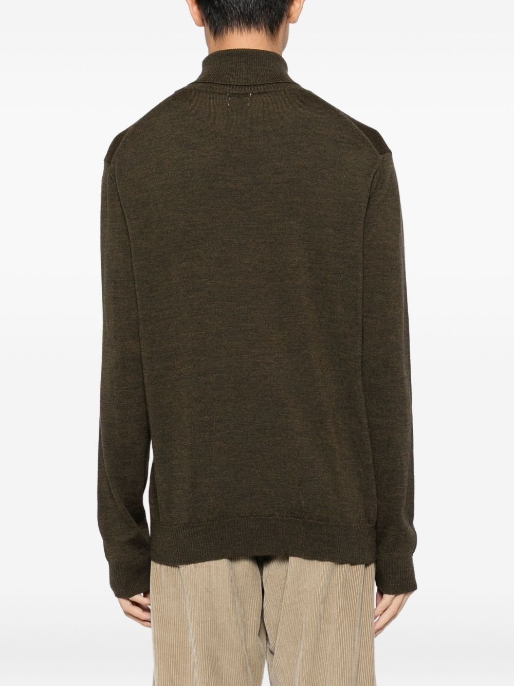 turtleneck wool sweater - 4