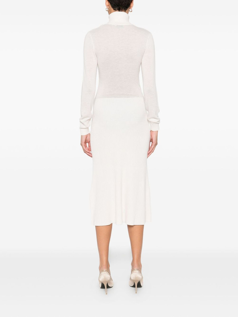 turtleneck ribbed dress 4