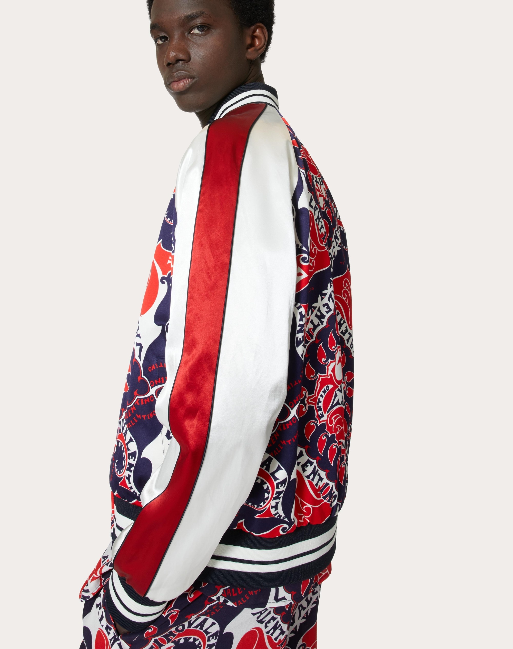 ARCHIVE MANIFESTO BANDANA PRINT VISCOSE AND COTTON BOMBER JACKET - 5