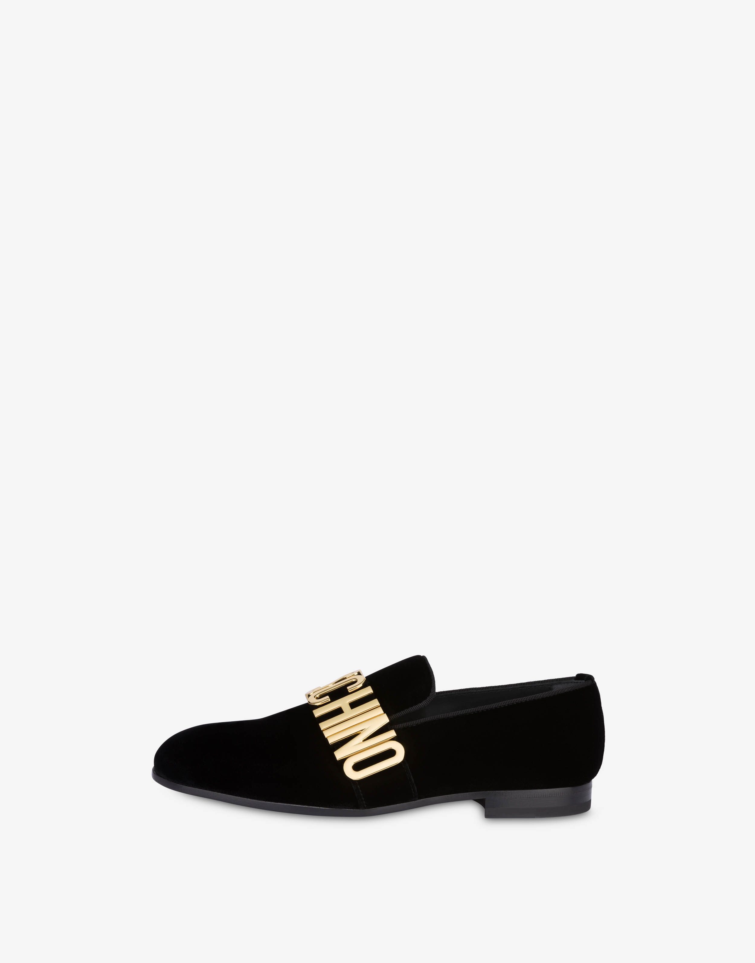 MAXI LETTERING VELVET LOAFERS - 2