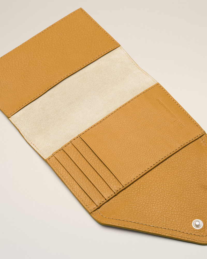 YELLOW TAURILLON LEATHER ETIENNE ENVELOPE PASSPORT HOLDER 3