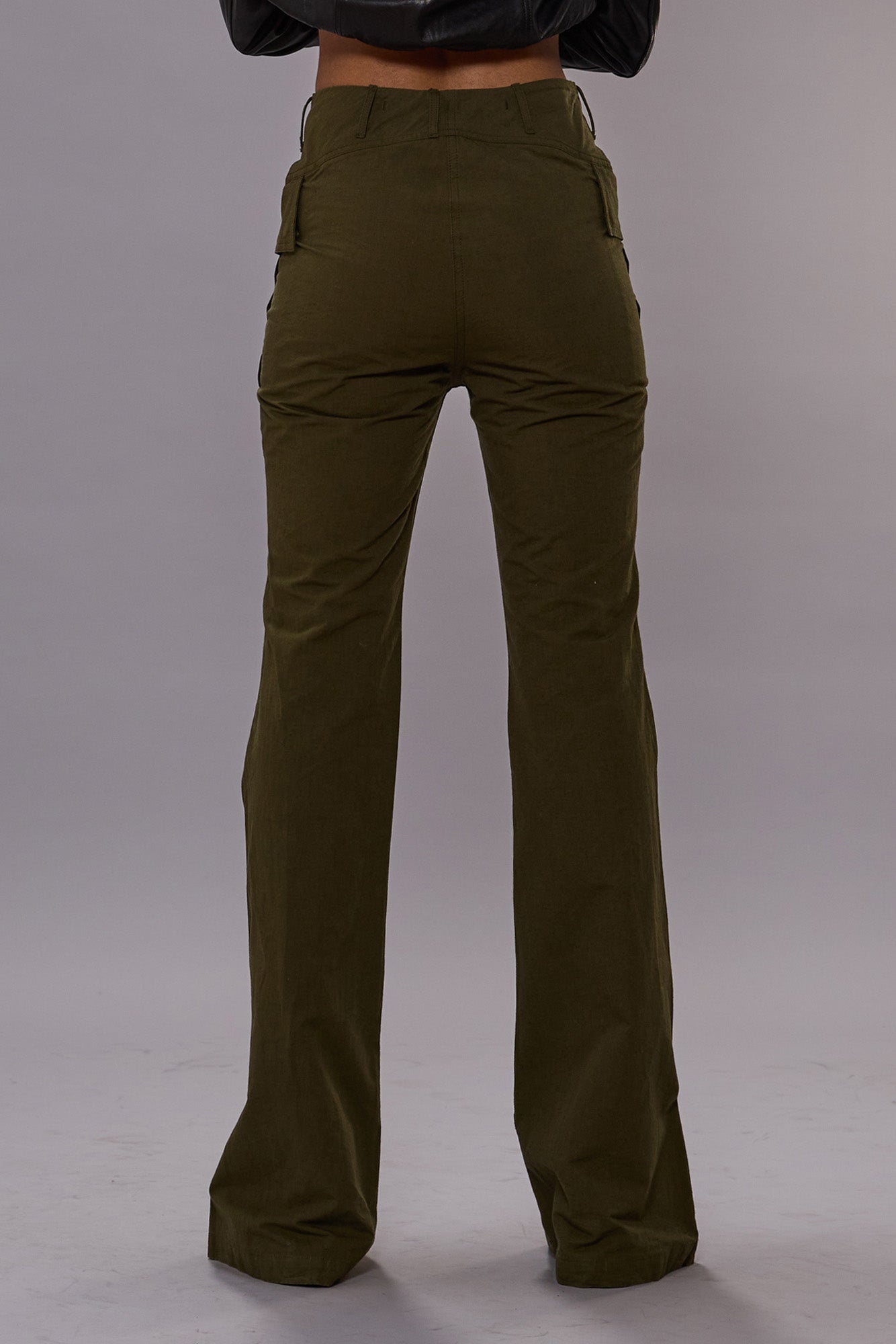 FLARE LEG PANT - OLIVE - 3