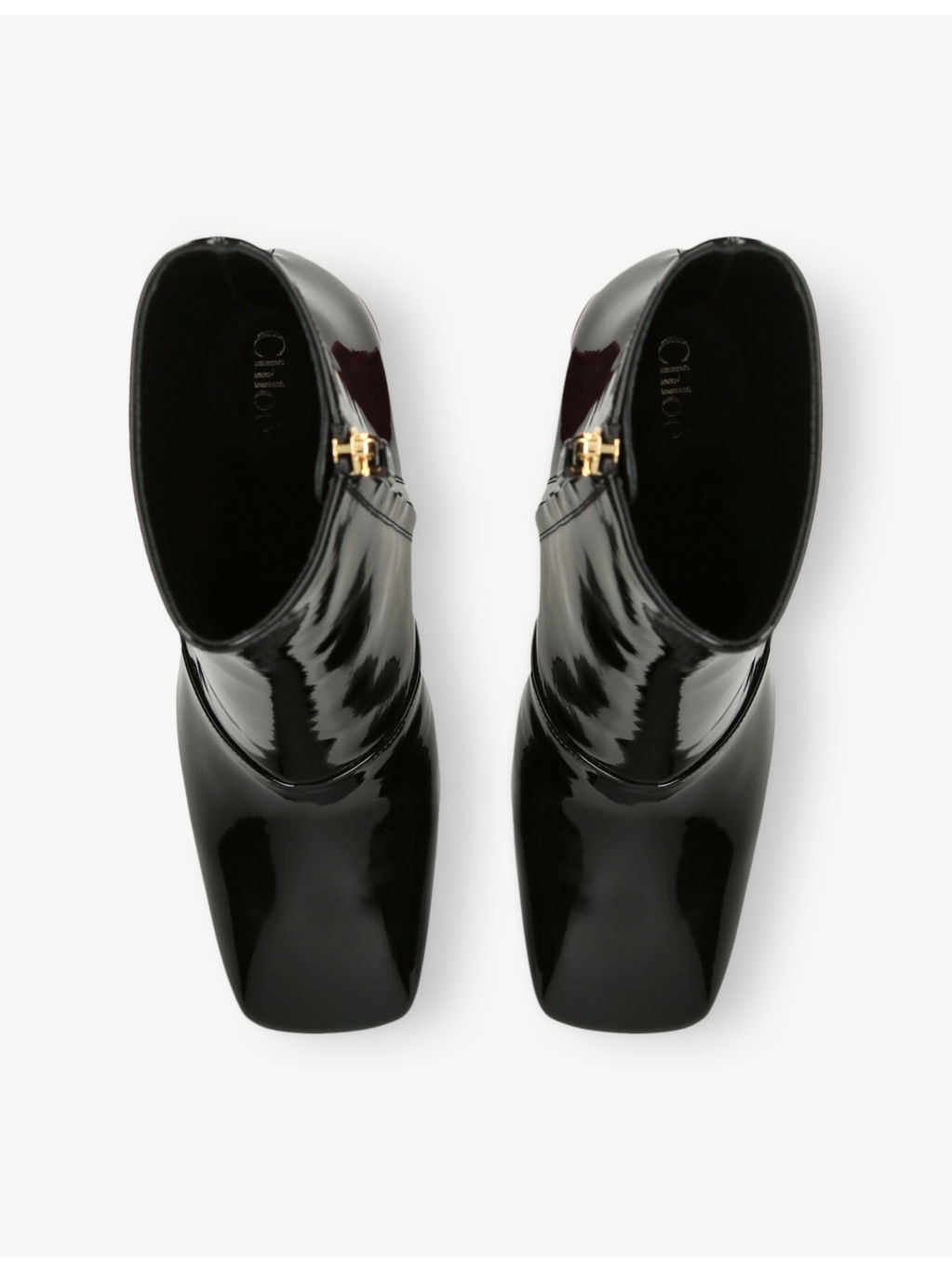 Janis Patent-Leather Heeled Ankle Boots - 2